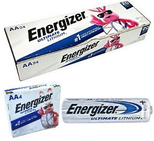 Energizer L91 AA Ultimate Lithium 1.5 Volt Battery, Exp. 2039 - 24 Box
