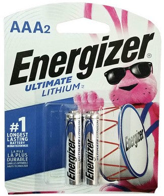 Energizer L92 Photo AAA Ultimate Lithium Battery 2 Pack AAA