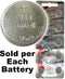 Maxell Hologram LR43 (A12, 186) Alkaline Button Size Battery, on Tear Strip. Exp. 2023