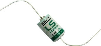 Saft LS14250AX 1/2 AA Size 3.6 Volt 1100 mAh Li-SOCl2 Lithium-Thionyl Chloride with Axial Leads