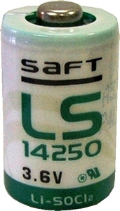 SAFT LS14250 1/2 AA Size 3.6V 1100 mAh Li-SOCl2 Lithium-Thionyl Chloride