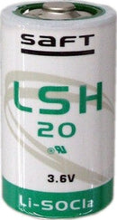 SAFT LSH 20 D Size 3.6V 13,000 mAh Primary Lithium-Thionyl Chloride