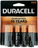 Duracell MN1500B8 AA 8 Blister Pack, Exp. 3-2028