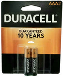 Duracell MN2400B2 AAA Size Battery 2 pk USA Retail Packs AAA, Exp. 03 - 2027