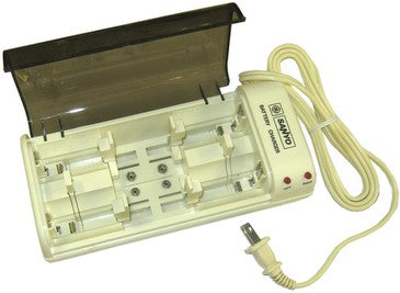 GE-Sanyo 4 Position NI-CD Battery Charger, for 4 D, C,AA or AAA and Two 9V Batteries