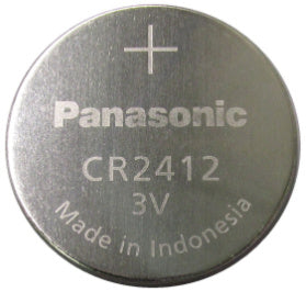 Panasonic CR2412 3V Lithium Coin Size Battery, Tray Pack