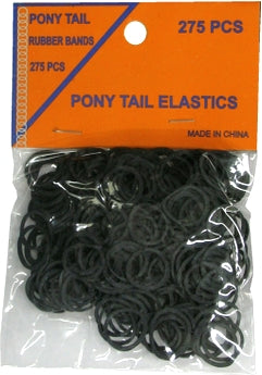Pony Tail Rubber Bands, 275 Pcs per Bag
