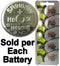 Maxell Hologram SR916SW (373) 1.55 Volt Silver Oxide Watch Battery, On Tear Strip, Exp. 2022