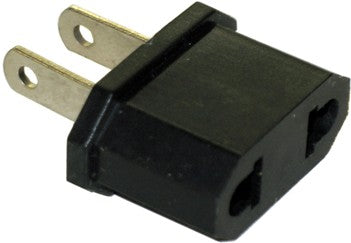 SS401 US Plug #MF7 -- To Plug Round Pin Plugs into Flat Pin Outlets