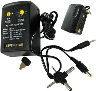 SS-104 Universal AC/DC Adapter - 500mA