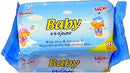 Baby Wipes, 80 Sheets (Refills), light-blue wrap