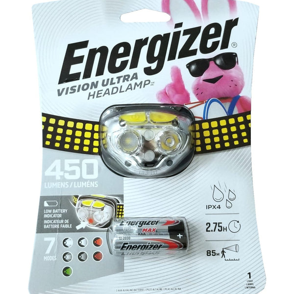 Energizer Vision Headlight, Lumens 450 – Ultra